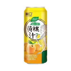 葡口果粒黄桃汁饮料500ml
