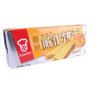 * 嘉顿香橙味威化饼200g