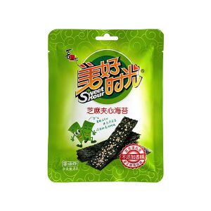 * 美好时光芝麻夹心海苔原味8g