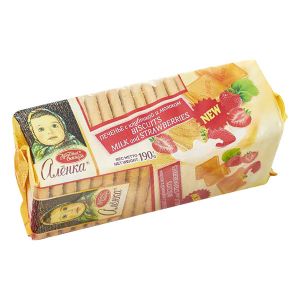 爱莲巧草莓味饼干190g